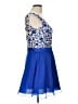 Unbranded 100% Polyester Blue Cocktail Dress Size 12 - photo 4