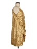 Sandro 100% Baumwolle Metallic Gold Cocktail Dress Size EU (FR) 42 / US 10 - photo 4