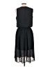 Just Fab Solid Black Casual Dress Size L - photo 2