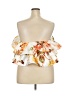 L'Atiste by Amy 100% Polyester Orange Sleeveless Blouse Size 2X - photo 2