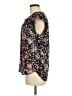 Daniel Rainn 100% Polyester Floral Black Short Sleeve Blouse Size M - photo 5