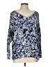 Juicy Couture 100% Polyester Blue 3/4 Sleeve Blouse Size L - photo 1