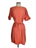 Worthington 100% Polyester Solid Orange Casual Dress Size S - photo 1
