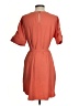 Worthington 100% Polyester Solid Orange Casual Dress Size S - photo 2