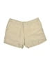 Garnet Hill 100% Linen Solid Tan Khaki Shorts Size 4 - photo 1