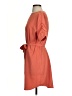Worthington 100% Polyester Solid Orange Casual Dress Size S - photo 5