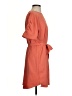 Worthington 100% Polyester Solid Orange Casual Dress Size S - photo 4