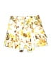 L'Atiste by Amy 100% Polyester Floral Yellow Shorts Size 2X - photo 2