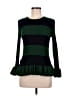 Ann Taylor Stripes Green Pullover Sweater Size M - photo 1