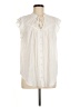 Torrid Ivory Sleeveless Button-Down Shirt Size Med Plus (00) - photo 1