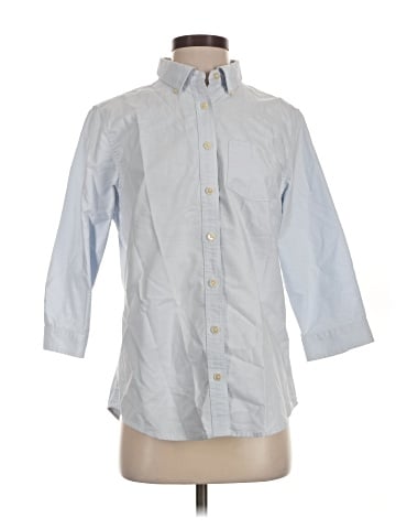 L.L.Bean 3/4 Sleeve Button-Down Shirt (view 1)