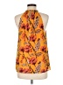 A.L.C. 100% Silk Orange Sleeveless Silk Top Size 6 - photo 2