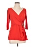 Thalia Sodi Red 3/4 Sleeve Top Size L - photo 1