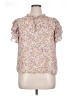 1.State 100% Polyester Ivory Short Sleeve Blouse Size XL - photo 1