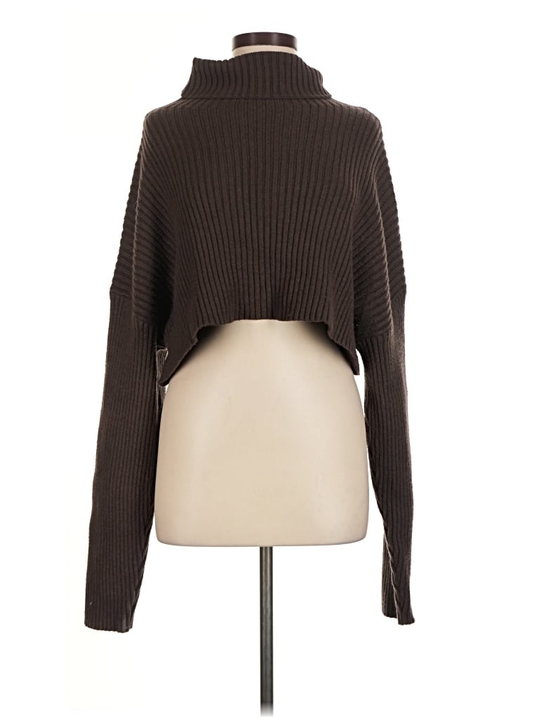 Pre-owned Mimosa Turtleneck Sweater In Brown