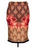 ECI Print Red Formal Skirt Size 2X - photo 1