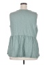 Torrid 100% Cotton Teal Sleeveless Blouse Size 2X Plus (2) - photo 2