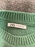Zara Solid Green Pullover Sweater Size M - photo 7