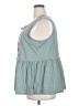 Torrid 100% Cotton Teal Sleeveless Blouse Size 2X Plus (2) - photo 5