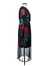 En Focus Studio Print Burgundy Cocktail Dress Size 4 - photo 4