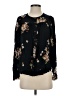 Maeve 100% Rayon Floral Black Long Sleeve Blouse Size S - photo 1