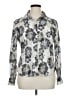 Orvis Floral Silver Tan Long Sleeve Blouse Size 16 - photo 1