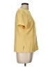 Gianni Color Block Yellow Short Sleeve Top Size 10 - photo 4