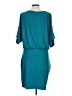 Moda International Solid Teal Casual Dress Size L - photo 2