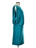 Moda International Solid Teal Casual Dress Size L - photo 4