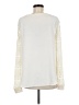 Ann Taylor LOFT 100% Polyester Ivory Long Sleeve Blouse Size M - photo 2