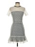 ASOS Houndstooth Ivory Cocktail Dress Size 4 - photo 1