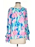 Lilly Pulitzer 100% Polyester Blue 3/4 Sleeve Blouse Size XS - photo 1
