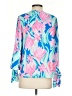 Lilly Pulitzer 100% Polyester Blue 3/4 Sleeve Blouse Size XS - photo 2