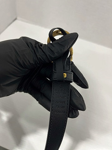 Gucci GG Marmont Thin Leather Belt (view 2)