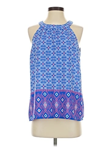 Skies Are Blue Sleeveless Blouse (view 1)