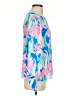 Lilly Pulitzer 100% Polyester Blue 3/4 Sleeve Blouse Size XS - photo 4