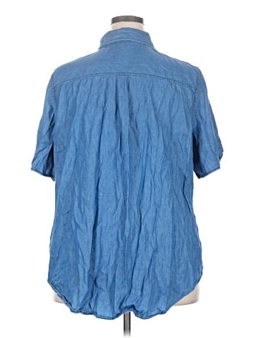 a.n.a. A New Approach Short Sleeve Button-Down Shirt (view 2)
