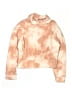 Active by Old Navy 100% Polyester Tie-dye Orange Turtleneck Sweater Size 10 - 12 - photo 1