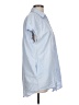 Zara Blue Short Sleeve Button-Down Shirt Size L - photo 4