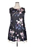 Unbranded Floral Black Casual Dress Size XXL - photo 1