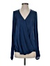 Banana Republic 100% Polyester Blue Long Sleeve Blouse Size XXS (tall) - photo 1