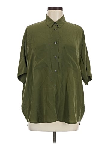 Madewell 3/4 Sleeve Silk Top (view 1)