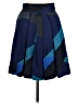 Marc by Marc Jacobs 100% Silk Argyle Blue Silk Skirt Size 6 - photo 2