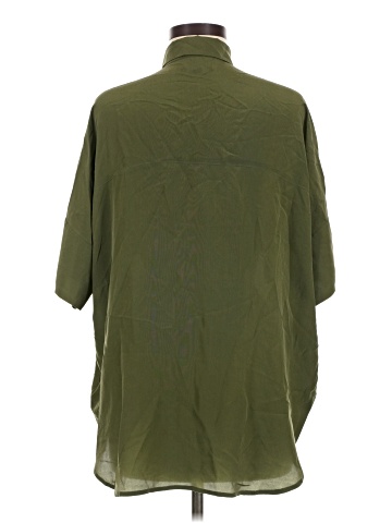 Madewell 3/4 Sleeve Silk Top (view 2)