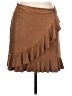 BB Dakota Solid Brown Casual Skirt Size 10 - photo 1