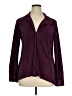 Chenault 100% Polyester Burgundy Long Sleeve Blouse Size XL - photo 1