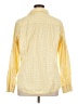 L.L.Bean Polka Dots Yellow Long Sleeve Blouse Size XL - photo 2