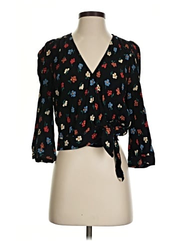 Madewell Wrap Top in Pressed Flowers (view 1)