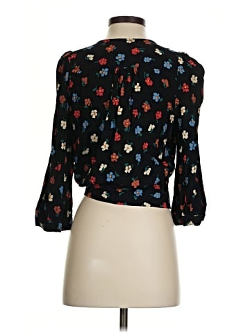 Madewell Wrap Top in Pressed Flowers (view 2)