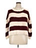 Pol Stripes Burgundy Pullover Sweater Size XL - photo 1